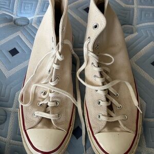 Men’s Classic High-Top Converse Size 13 - Cream